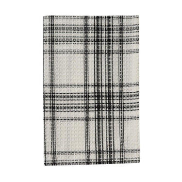 Onyx And Ivory Waffle Dishtowel Set of 12 Park Designs - The Fox Decor